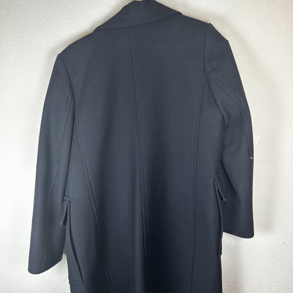 Theory Black Coat | size large | wool blend coat used twice - Picture 10 of 15